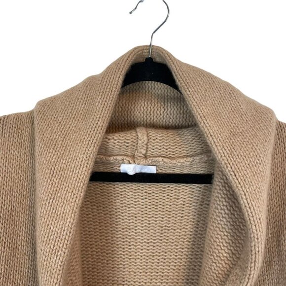 Sablyn Collette Cashmere Chunky Knit Cardigan Sweater Tan Size M - Picture 4 of 10